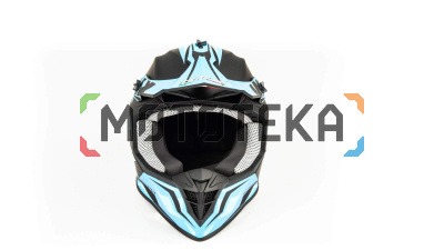 Шлем мото кроссовый GTX 633 (M) #4 BLACK/BLUE Шлем мото кроссовый GTX 633 (M) #4 BLACK/BLUE