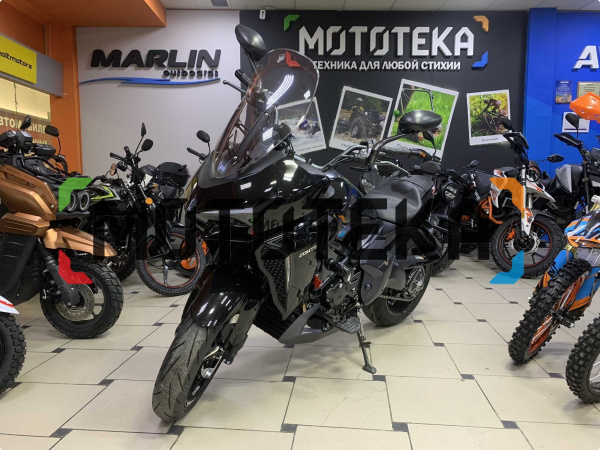 Мотоцикл дорожный Zontes (Зонтес) ZT350 - VX (4T ZT184MP EFI) 17/17 (2023 г.) чёрный с ПТС | Мототека