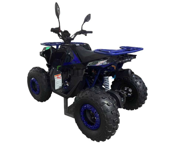 Квадроцикл детский Мотомир ATV Hammer 125 (серия 3) чёрный/красный (машинокомплект) | Мототека