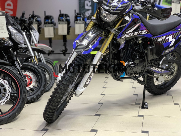 Мотоцикл кроссовый / эндуро ROLIZ (Ролиз) SPORT - 003 RRC (ZS172FMM-5 Big Bore) синий/чёрный с ПТС | Мототека
